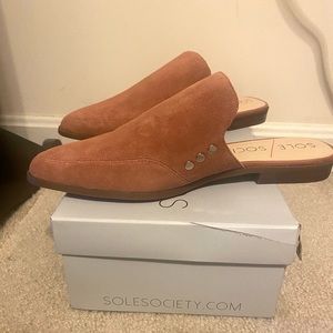 Sole Society Mules - Mauve, brand new